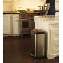 simplehuman 38 Liter / 10 Gallon Rectangular Kitchen Step, Brushed Stainless Steel with Plastic Lid trash can simplehuman 38 Liter / 10 Gallon Rectangular Kitchen Step, Brushed Stainless Steel with Plastic Lid trash can