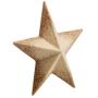 Wooden Stars for Crafts, Star Cutouts (2.9 x 2.9 x 0.5 In, 12 Pieces)