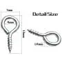 BronaGrand Small Eye Hooks,100pcs 13x7mm Mini Eye Pins Eye Screw Hooks Metal Eyelets Screw Eye Lags for Resin Jewelry Bead Plastic Wood BronaGrand Small Eye Hooks,100pcs 13x7mm Mini Eye Pins Eye Screw Hooks Metal Eyelets Screw Eye Lags for Resin Jewelry Bead Plastic Wood