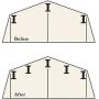 Arrow 1014 Roof Strengthening Kit for Shed Roofs, 10 by 14-Feet