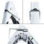 HINMAY Stainless Steel Spring Locking Food Tong Set Utility Metal Tongs for Serving Cooking Grilling and Barbeque (9 12 14 Inch 3 Pieces)