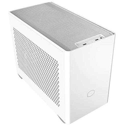 Cooler Master NR200 White SFF Small Form Factor Mini-ITX Case with Vented Panel, Triple-slot GPU, Tool-Free and 360 Degree Accessibility, Without PCI Riser