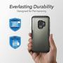 YOUMAKER Galaxy S9 Case,Metallic Gun with Built-in Screen Protector Heavy Duty Protection Shockproof Slim Fit Full Body Case Cover for Samsung Galaxy S9 5.8 inch - Gun Metal/Black