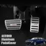 Great-luck aluminium alloy Gas Accelerator Pedal Covers,Anti-Slip No Drilling Brake Foot Pedal Pads Kit 2 pieces/set(black) for Honda 10th Accord(2018 2019 2020 2021)