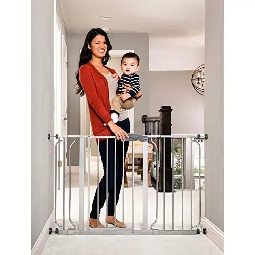 Regalo Easy Step 49-Inch Extra Wide Baby Gate, Includes 4-Inch and 12-Inch Extension Kit, 4 Pack of Pressure Mount Kit and 4 Pack of Wall Mount Kit, Platinum Regalo Easy Step 49-Inch Extra Wide Baby Gate, Includes 4-Inch and 12-Inch Extension Kit, 4 Pack of Pressure Mount Kit and 4 Pack of Wall Mount Kit, Platinum
