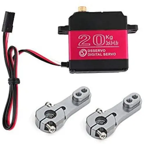 DSSERVO DS3218MG 20kg 270° Metal Gear Digital Steering Servo with 2 25T Adjustable Metal Servo Horn for RC Model DIY DSSERVO DS3218MG 20kg 270° Metal Gear Digital Steering Servo with 2 25T Adjustable Metal Servo Horn for RC Model DIY