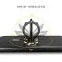 Bat Phone Ring Stand Holder - OATSBASF Cell Phone Ring Holder Finger Grip 360 Degree Rotation Compatible with iPhone 12/11 Pro Max/SE 2020 and Other Smartphones（Black+Gold）