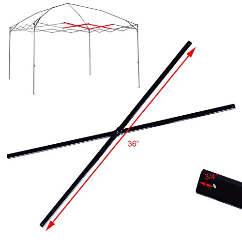 for Coleman 12 x 12 Straight Leg Instant Canopy Gazebo 36'' Middle Truss Bars Replacement Parts Frame Repair (Black)