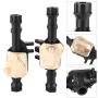 Drfeify Rear Axle Housing, 1/10 RC Metal Front Rear Axle Housing Cover Rear Axle Housing Compatible with Traxxas TRX4(Black)