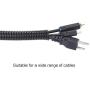 Alex Tech 25ft – 1/2 inch Split Wire Loom Tubing Wire Conduit – Black