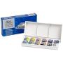 Winsor & Newton Cotman Water Colour Paint Sketchers Pocket Box, Half Pans, 14-Pieces