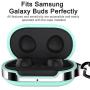 HALLEAST for Galaxy Buds+ Plus Carrying Case, Galaxy Buds TPU Full Protective Skin with Keychain Compatible Samsung Galaxy Buds Wireless 2020 2019 Earbuds Accessories, Mint Green