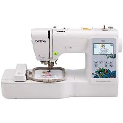 Brother PE535 Embroidery Machine, 80 Built-in Designs, 4'' x 4'' Hoop Area, Large 3.2'' LCD Touchscreen, USB Port, 9 Font Styles