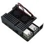 Treedix Metal Aluminium Alloy Armor Case Pi 4 Case, with Dual Cooling Fan Heatsink Compatible with Raspberry Pi 4 Model/Pi 4B (Black) Treedix Metal Aluminium Alloy Armor Case Pi 4 Case, with Dual Cooling Fan Heatsink Compatible with Raspberry Pi 4 Model/Pi 4B (Black)