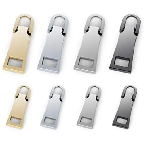 Zipper Pulls #5#3 8PCS - 4 Colors Metal Zipper Fixer Repair Replacement Pullers Metal-Plated Kits Zipper Sliders Zipper Pullers for Backpack Suitcase Jacket Bags Coat by FENGWANGLI Zipper Pulls #5#3 8PCS - 4 Colors Metal Zipper Fixer Repair Replacement Pullers Metal-Plated Kits Zipper Sliders Zipper Pullers for Backpack Suitcase Jacket Bags Coat by FENGWANGLI