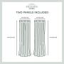 Exclusive Home Curtains Loha Linen Grommet Top Curtain Panel Pair, 52x84, Winter White