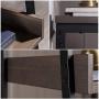 Sekey Home Bookcase | Bookshelf | Cabinet with Storage Shelf and Drawer , Sturdy and Easy Assembly, Wood Look Accent Furniture with Metal Frame, Smoky Oak
