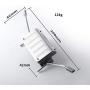 EAPTS Metal Simulation Tank + Exhaust Pipe for TRX-4 Ford Bronco RC Car Hole Installation Spare Parts