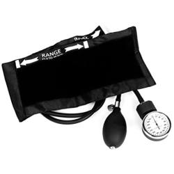 Ever Dixie EMS Deluxe Aneroid Sphygmomanometer Blood Pressure Cuff (Black)