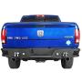 Hooke Road Ram 1500 Steel Bumper Front + Rear Full Width Bumper Combo with LED Lights & D-Rings for 2013-2018 Dodge Ram 1500 (Exclude Rebel)