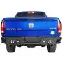 Hooke Road Ram 1500 Steel Bumper Front + Rear Full Width Bumper Combo with LED Lights & D-Rings for 2013-2018 Dodge Ram 1500 (Exclude Rebel)