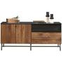 Sauder Boulevard Café Credenza, For TVs up to 60'', Black finish
