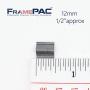 V Nails for Hardwood Picture Frames - 12mm (1/2 Inch) - [3000 V-Nail Pack, Stacked] - AMP - Ultra Strong Vnail Wedges for Picture Framing - Joining Picture Frame Corners