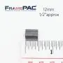V Nails for Hardwood Picture Frames - 12mm (1/2 Inch) - [3000 V-Nail Pack, Stacked] - AMP - Ultra Strong Vnail Wedges for Picture Framing - Joining Picture Frame Corners