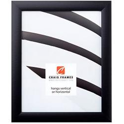 Craig Frames 1WB3BK 4 by 6 Inch Picture Frame, Smooth Wrap Finish, 1 Inch Wide, Black