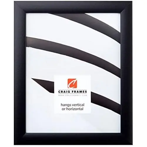 Craig Frames 1WB3BK 4 by 6 Inch Picture Frame, Smooth Wrap Finish, 1 Inch Wide, Black Craig Frames 1WB3BK 4 by 6 Inch Picture Frame, Smooth Wrap Finish, 1 Inch Wide, Black