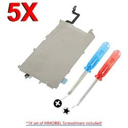 MMOBIEL Pack of 5 LCD Metal Back Plate Replacement Compatible with iPhone 6 Plus with Heat Shieldincl 2X Screwdrivers