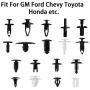 Auto Body Retainer Clips Plastic Fasteners Push Rivets Clips Set Tailgate Handle Rod Clip 19 MOST Popular Sizes Door Trim Panel Clips 460 PCS With 1 Plastic Fastener Remover For GM Ford Chevy Toyota