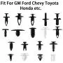 Auto Body Retainer Clips Plastic Fasteners Push Rivets Clips Set Tailgate Handle Rod Clip 19 MOST Popular Sizes Door Trim Panel Clips 460 PCS With 1 Plastic Fastener Remover For GM Ford Chevy Toyota