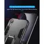 iPhone XR Case, Heavy Duty Shockproof Phone Cover with Magnetic Car Mount Metal Ring Kickstand for Apple iPhone XR 6.1inch - Black iPhone XR Case, Heavy Duty Shockproof Phone Cover with Magnetic Car Mount Metal Ring Kickstand for Apple iPhone XR 6.1inch - Black