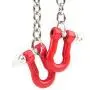 Pasamer 1:10 Scale Metal Alloy Chain & Tow Shackles for RC Crawler SCX-10 D90 Truck Accessory