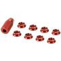 Dilwe Control Switch Nut, Metal Switch Nut Wrench Radio Control Controller Upgrade Part Set for Futaba JR(Red)