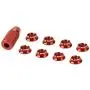 Dilwe Control Switch Nut, Metal Switch Nut Wrench Radio Control Controller Upgrade Part Set for Futaba JR(Red)