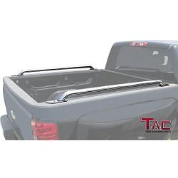 TAC Bed Rails Fit 2014-2021 Chevy Silverado 1500 / GMC Sierra 1500 5.5ft Short Bed T304 Stainless Steel Truck Side Rails Off Road Automotive Exterior Accessories (2 Pieces Bed Rails)