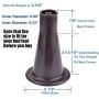 Replacement Plastic Bed Frame Feet, Sturdy Feet for Bed Frame, Replace Wheels to Protect Your Floor with These Bed Frame Legs, Set of 4