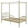 DHP Metal Canopy Bed with Sturdy Bed Frame - Twin Size (Gold) DHP Metal Canopy Bed with Sturdy Bed Frame - Twin Size (Gold)