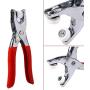 Garneck 200 Pcs Sewing Snaps,Snap Fasteners Tool Kit, 9.5mm Metal Grommet Kit, Press Studs Snap Buttons Rings with Plier and 2 Rubber Sleeve for DIY Sewing Craft Thin Clothing