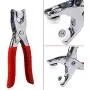 Garneck 200 Pcs Sewing Snaps,Snap Fasteners Tool Kit, 9.5mm Metal Grommet Kit, Press Studs Snap Buttons Rings with Plier and 2 Rubber Sleeve for DIY Sewing Craft Thin Clothing