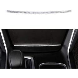 LECART Bling Car Interior Central Storage Box Decoration Strip Trim for Honda Premium Zinc Alloy Car Interior Bling Accessories Metal Decorations Compatible for Honda Accord 2018 2019 2020 Silver 1Pc