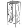Deco 79 63344 3-Piece Metal Outdoor Plant Stand Set, Square