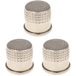 Stainless Steel Thimble - Pack of 3 - Thimbles for Quilting - Sail Thimble - Metal Thimbles for Embroidery