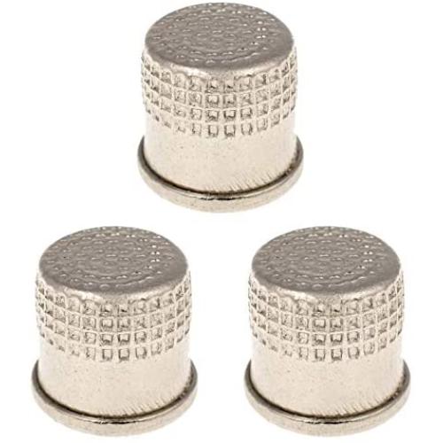 Stainless Steel Thimble - Pack of 3 - Thimbles for Quilting - Sail Thimble - Metal Thimbles for Embroidery