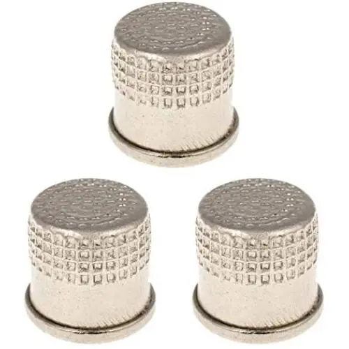 Stainless Steel Thimble - Pack of 3 - Thimbles for Quilting - Sail Thimble - Metal Thimbles for Embroidery Stainless Steel Thimble - Pack of 3 - Thimbles for Quilting - Sail Thimble - Metal Thimbles for Embroidery