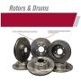 DK1570-6D Front Drilled Rotors and Semi-Metallic Brake Pads