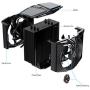 GOLDEN FIELD F06 CPU Cooler, Heatsink with 6 Heatpipes, Dual 120mm PWM Fan, SYNC ARGB Top Cover, CPU Cooling Fan for Intel and AMD