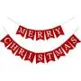 Whaline Merry Christmas Canvas Banners, Red Christmas Bunting Garland, Hanging Xmas Decorations for Fireplace Wall (13ft in Total) Whaline Merry Christmas Canvas Banners, Red Christmas Bunting Garland, Hanging Xmas Decorations for Fireplace Wall (13ft in Total)
